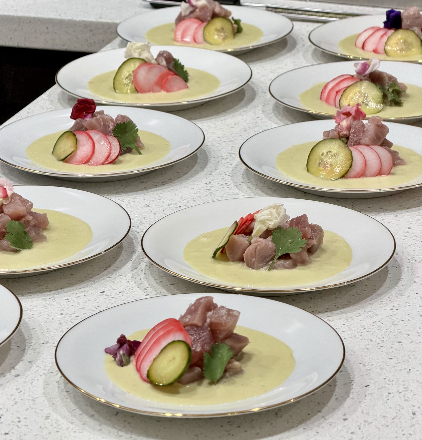 Tuna crudo with leche de tigre